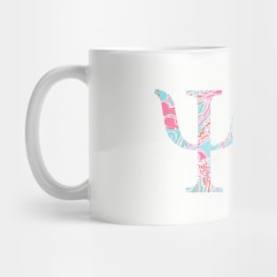 Psi Splash Greek Letter Mug